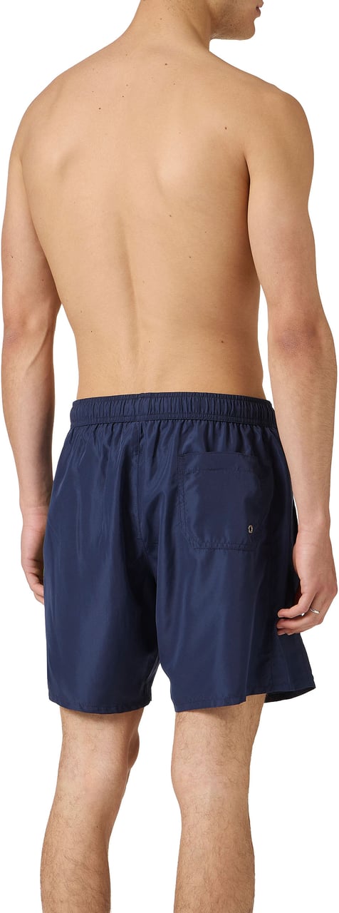 Iceberg Classic blue boxer swim shorts with graphic print Blauw