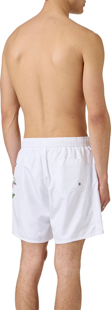 Iceberg Optic white boxer swim shorts with graphic print Wit