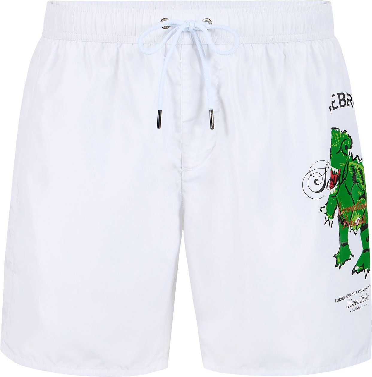 Iceberg Optic white boxer swim shorts with graphic print Wit