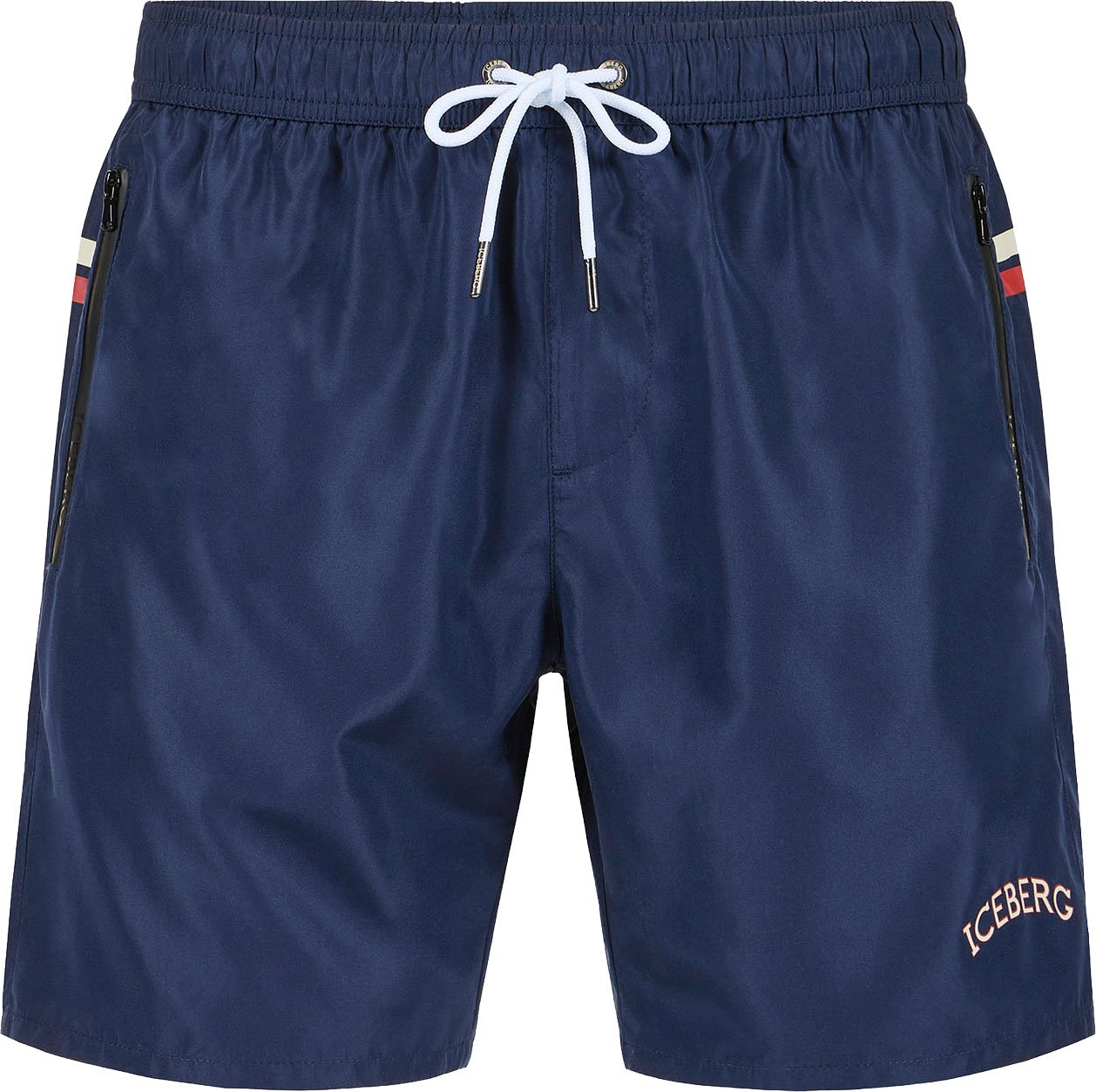 Iceberg Classic blue boxer swim shorts with an essential design Blauw