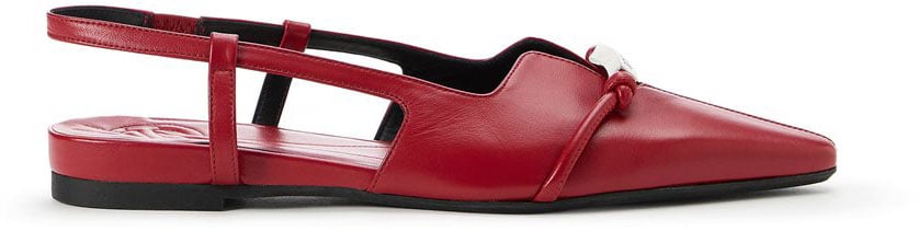 Iceberg Red sandals with strap and tapered toe Rood