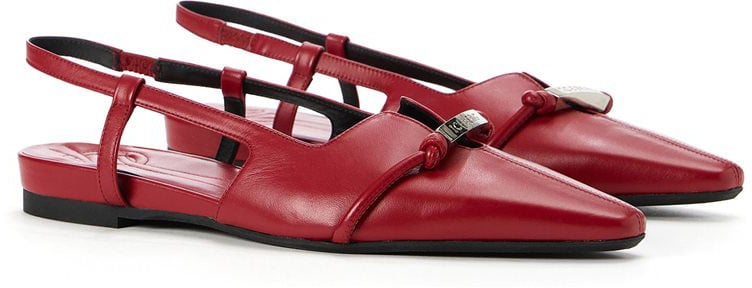 Iceberg Red sandals with strap and tapered toe Rood