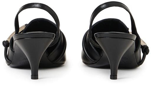 Iceberg Black sandals with tapered toe and strap Zwart