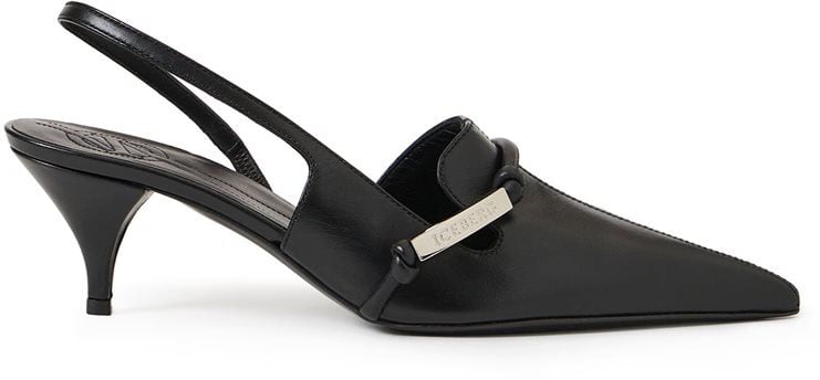 Iceberg Black sandals with tapered toe and strap Zwart