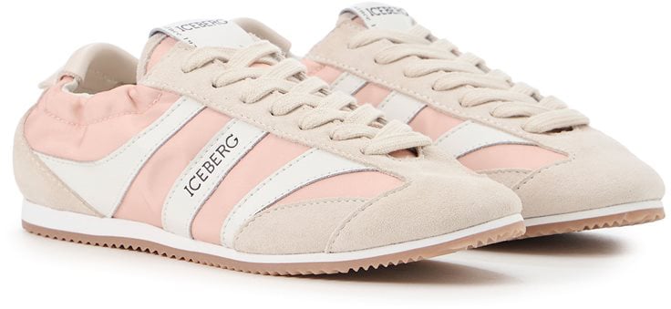 Iceberg Patterned sneakers with contrasting inserts Zwart