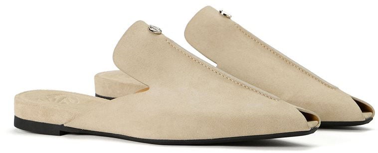 Iceberg Ecru slippers with a minimal design Wit