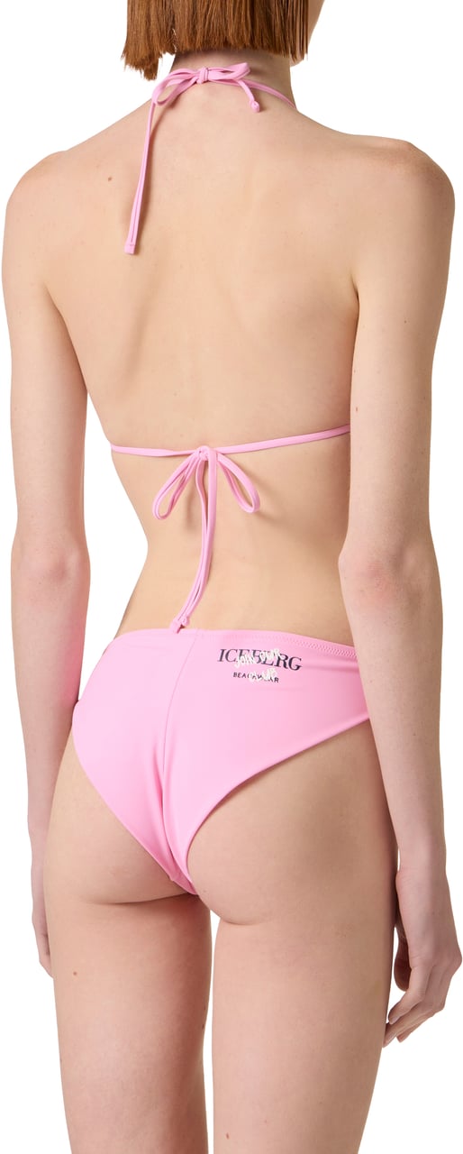 Iceberg Pink bikini top with thin ties Roze