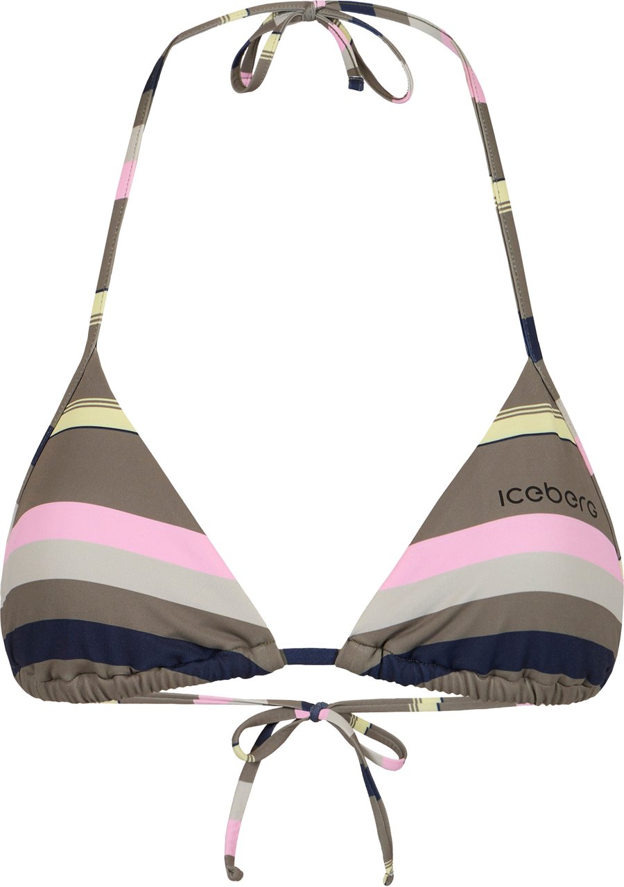 Iceberg Multi-colored striped bikini top Divers