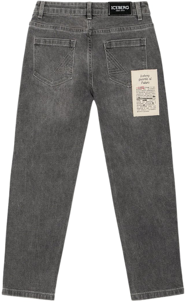 Iceberg KIDS - Faded gray 5-pocket pants for boys Grijs