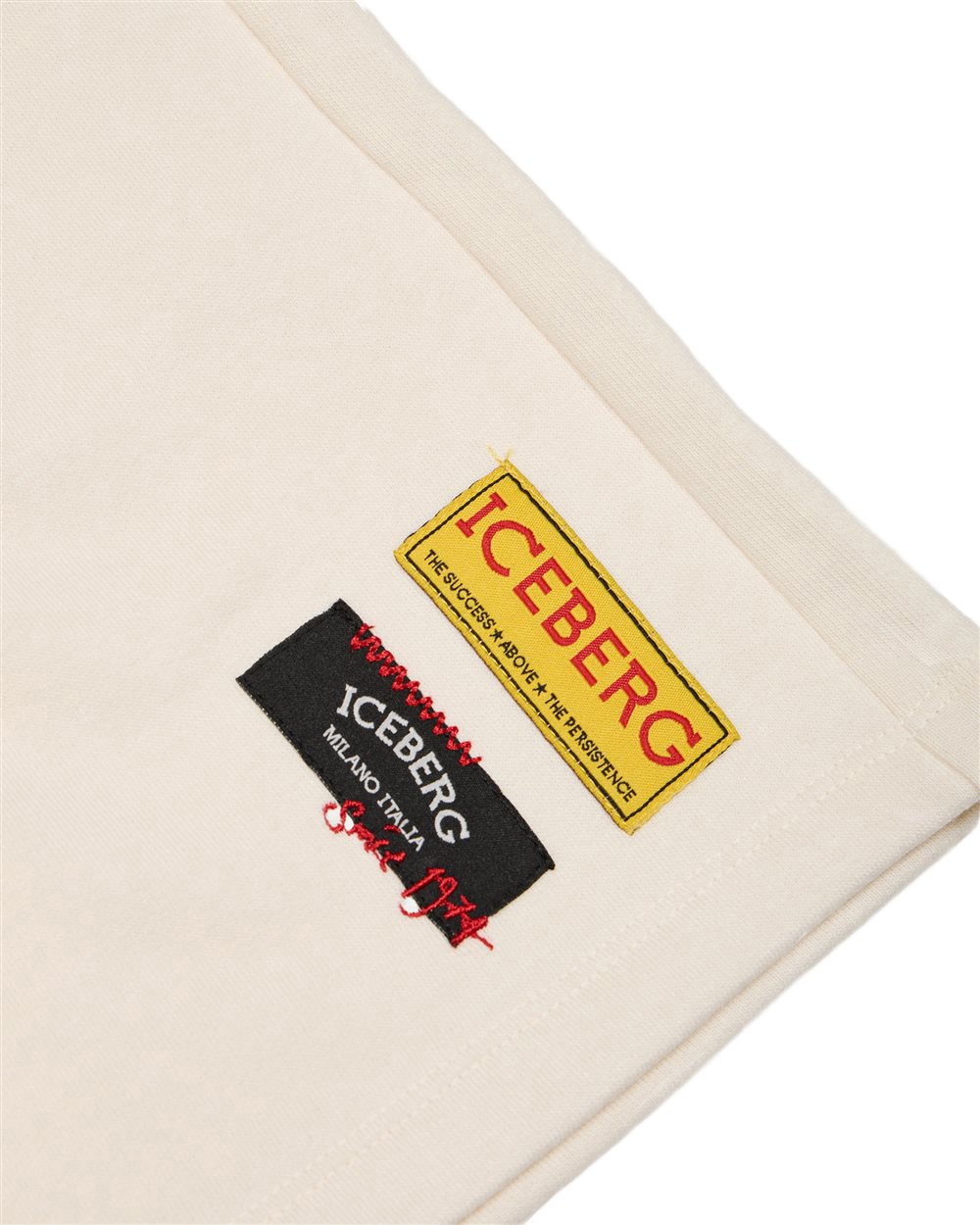 Iceberg KIDS - Cream-colored Bermuda shorts for boys Beige