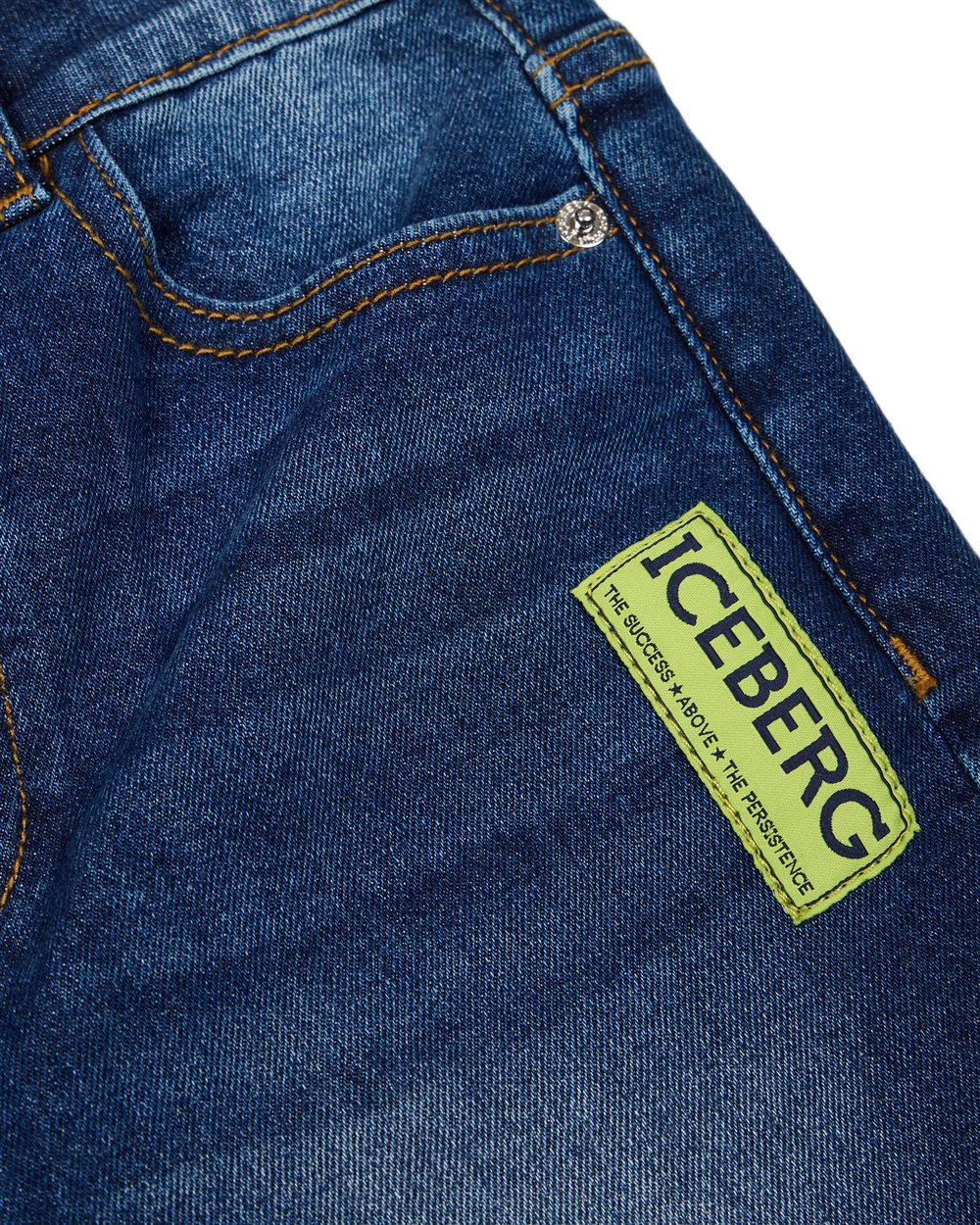 Iceberg KIDS - Indigo 5-pocket Bermuda shorts for boys Blauw