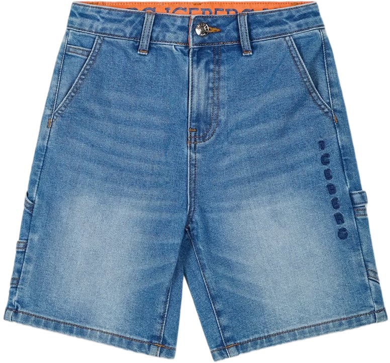 Iceberg KIDS - Indigo 5-pocket Bermuda shorts for boys Blauw