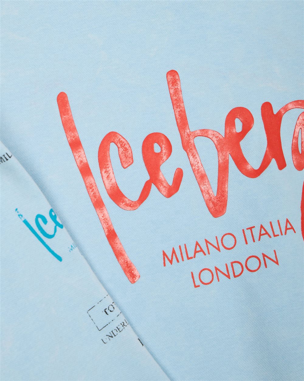 Iceberg KIDS - Light blue sweatshirt for boys with graphic print Blauw