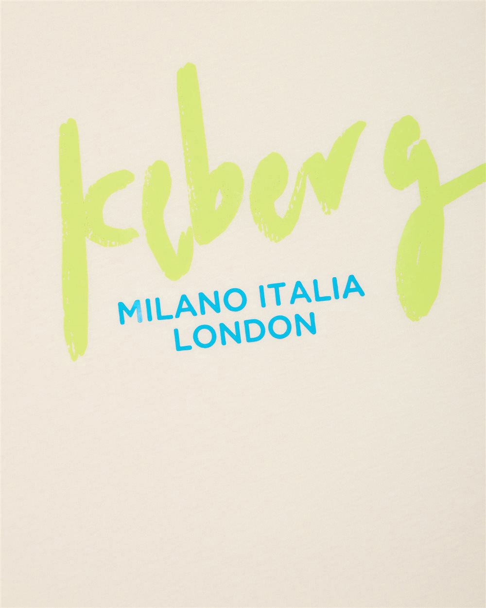 Iceberg KIDS - Light turquoise T-shirt for boys with logo Beige