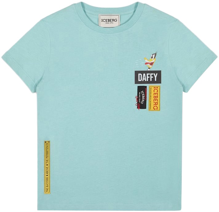 Iceberg KIDS - Green T-shirt for boys with graphic print Groen