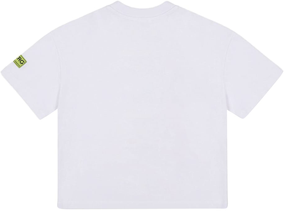 Iceberg KIDS - Optic white T-shirt for boys with front print Wit