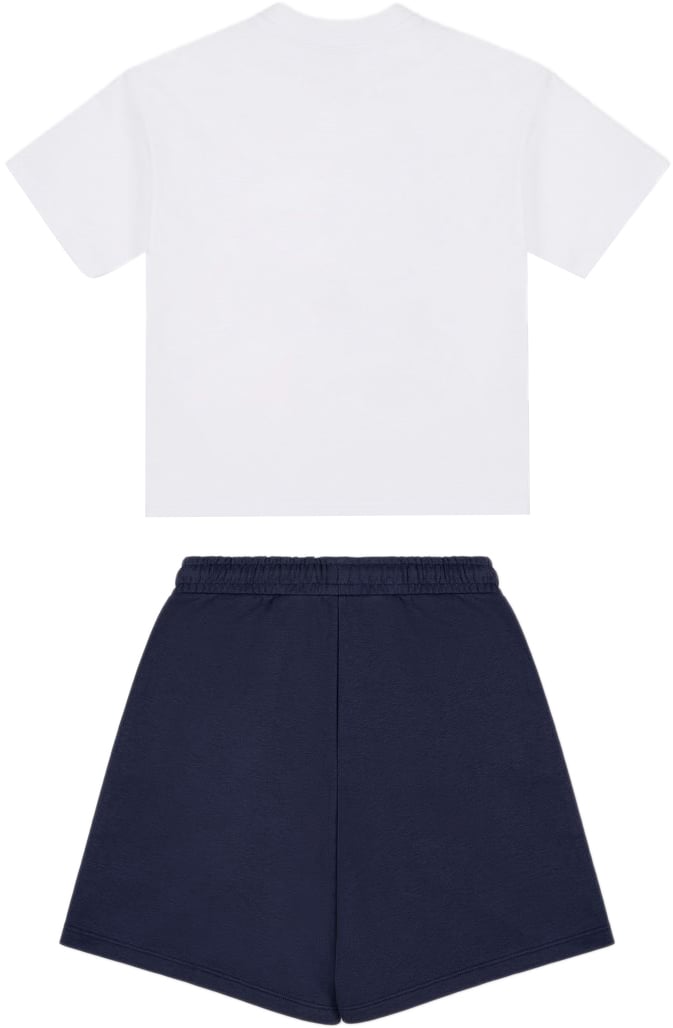 Iceberg KIDS - Classic blue sweatshirt and Bermuda shorts outfit Blauw
