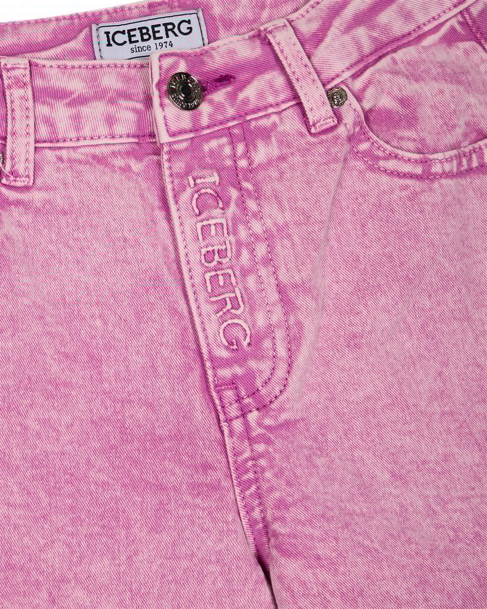 Iceberg KIDS - Hydrangea-colored 5-pocket pants for girls Paars