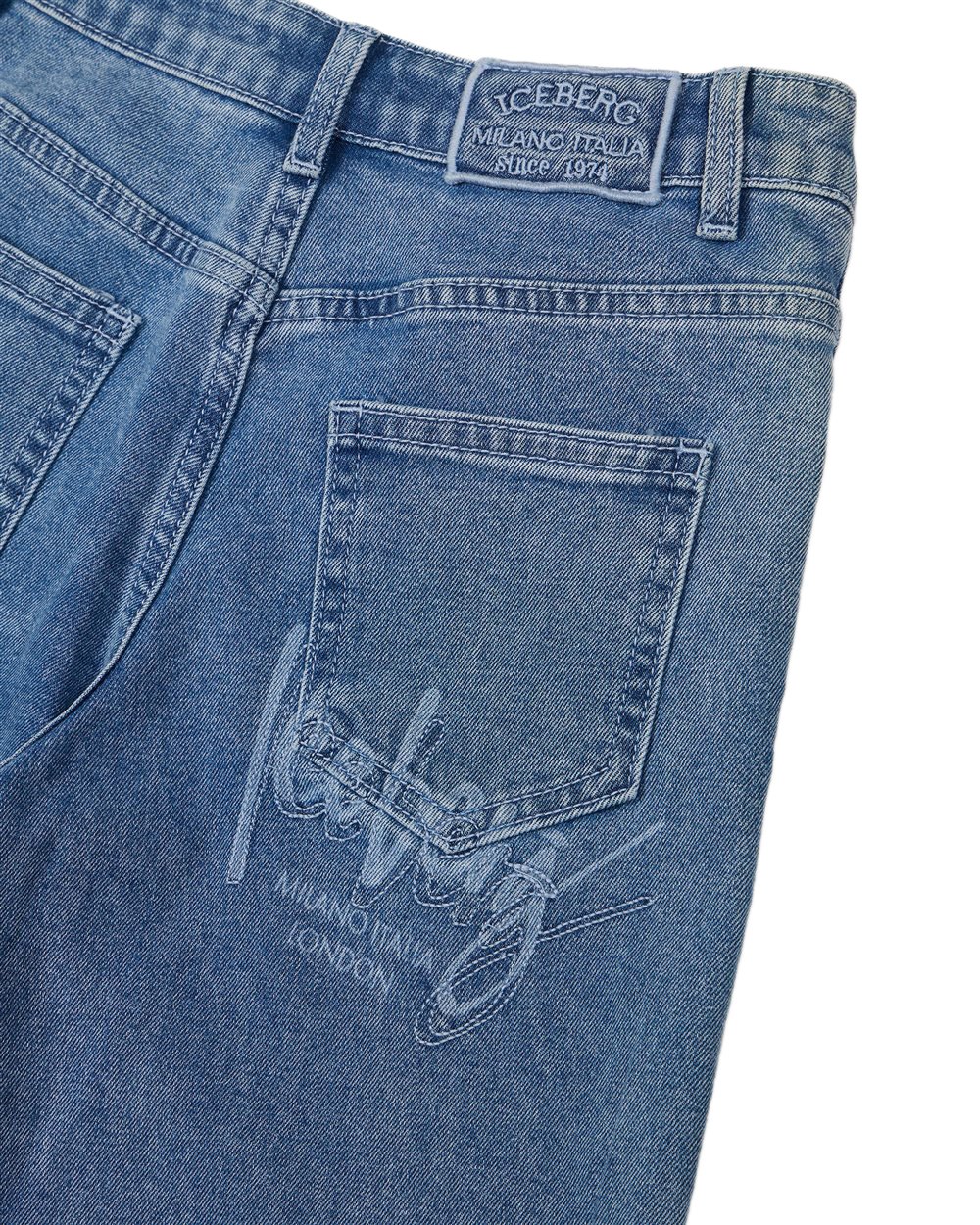 Iceberg KIDS - Indigo 5-pocket pants for girls Blauw