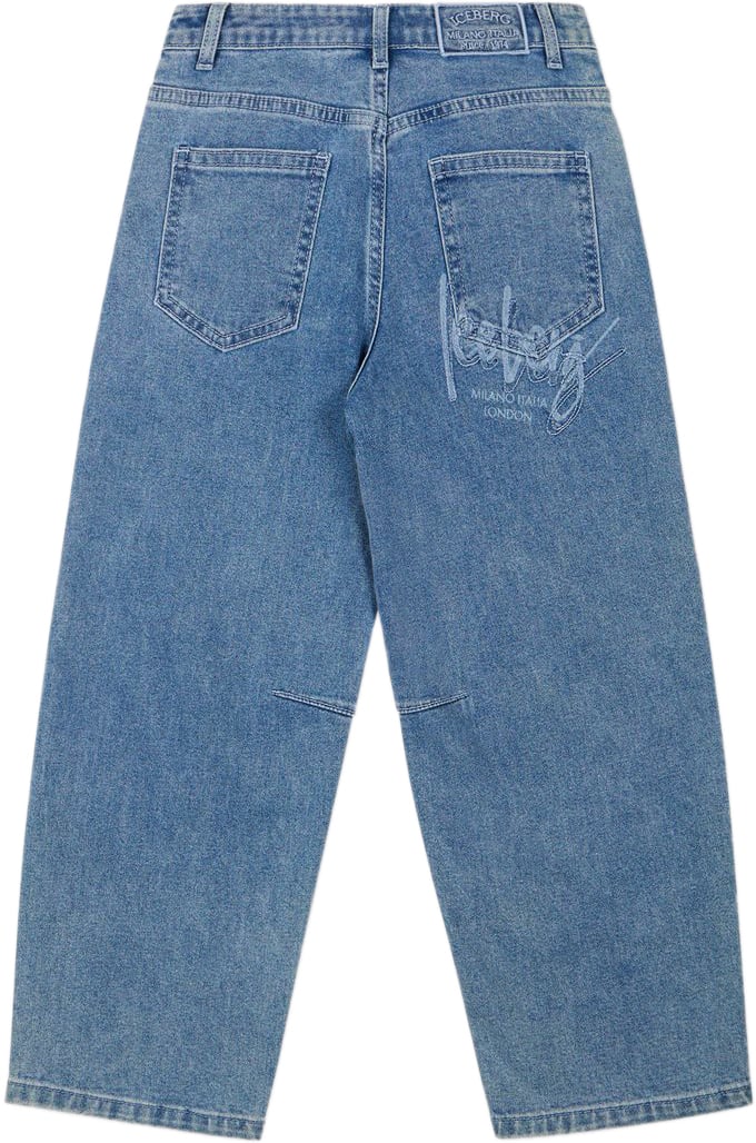 Iceberg KIDS - Indigo 5-pocket pants for girls Blauw