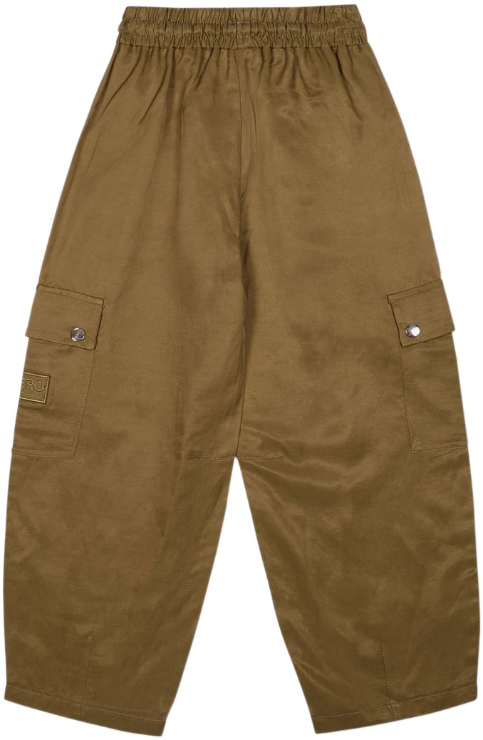 Iceberg KIDS - Military green-colored pants with pockets for girls Groen