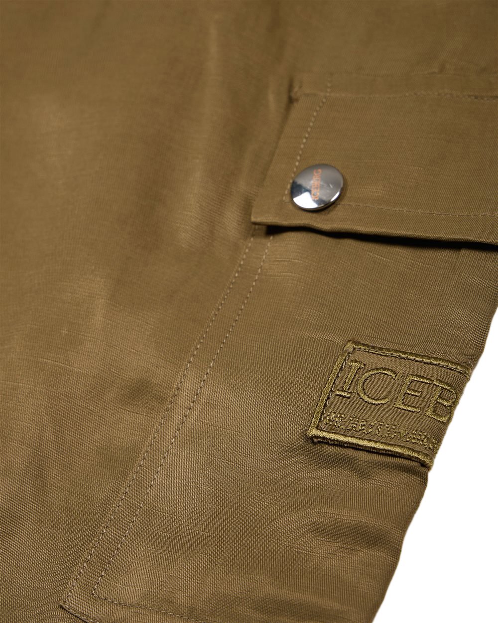 Iceberg KIDS - Military green-colored pants with pockets for girls Groen