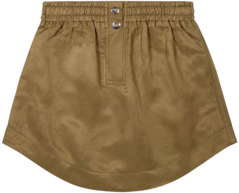 Iceberg KIDS - Military green-colored fabric skirt for girls Groen