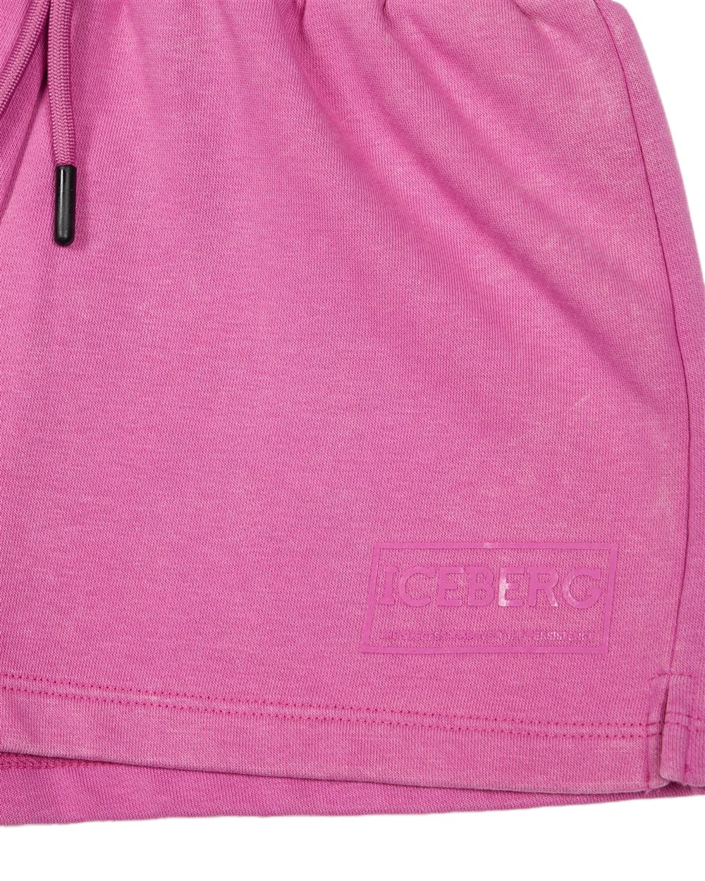 Iceberg KIDS - Hydrangea-colored fabric shorts for girls Paars