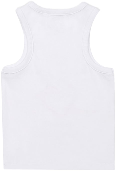 Iceberg KIDS - Optic white tank top for girls with print Wit