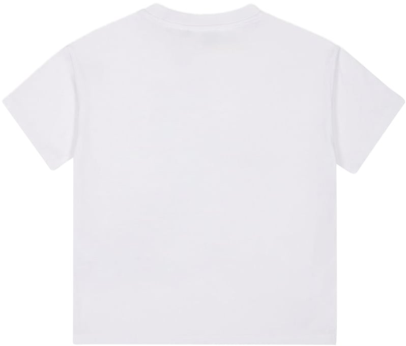 Iceberg KIDS - Optic white jersey T-shirt for girls with graphic print Wit