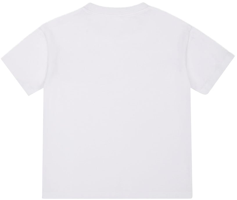 Iceberg KIDS - Optic white jersey T-shirt for girls with Iceberg logo Wit