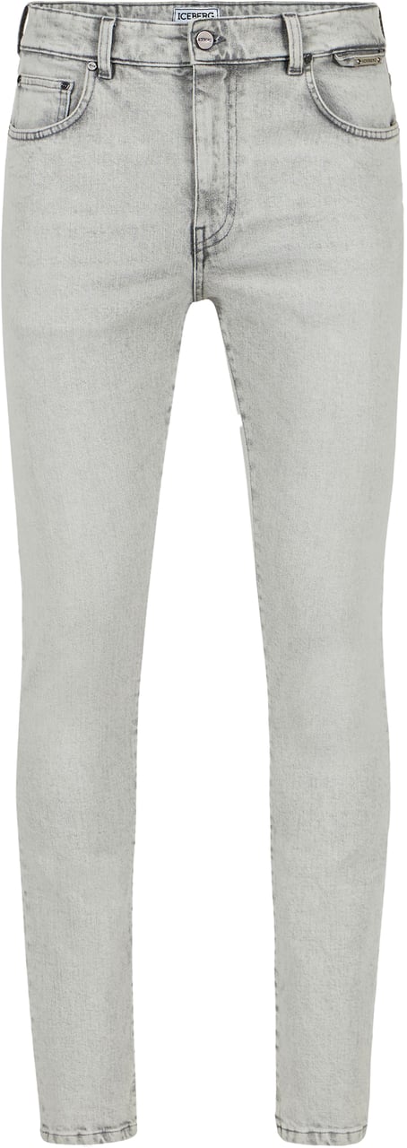 Iceberg Slim fit black 5-pocket denim pants Grijs