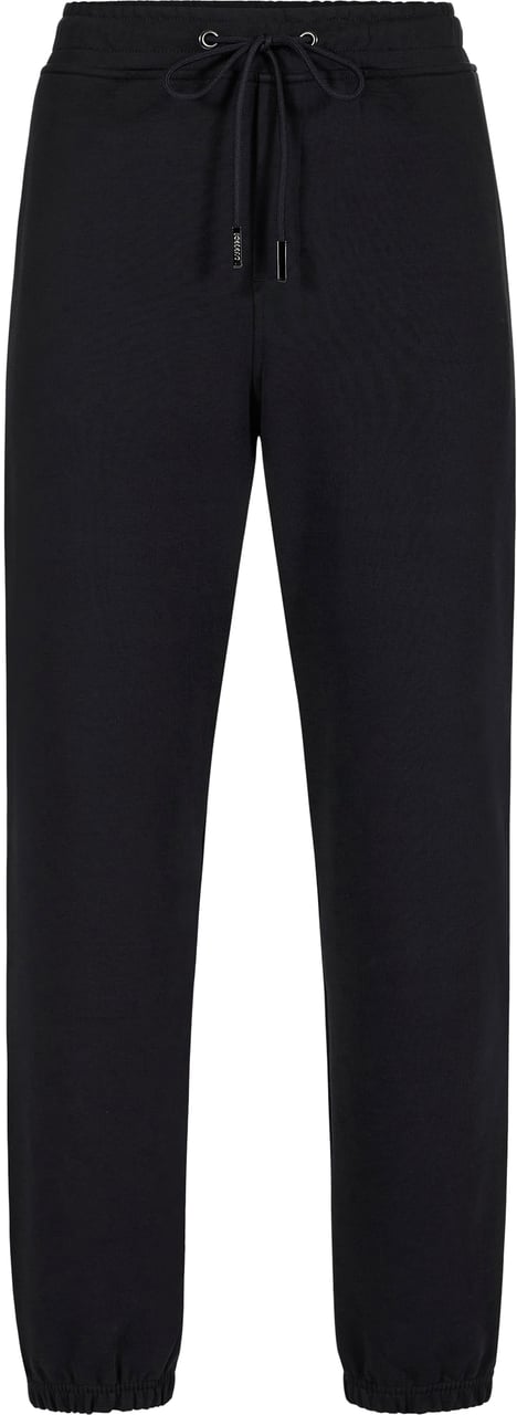 Iceberg Comfort fit black cotton fleece jogging pants Zwart