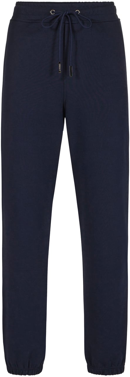 Iceberg Comfort fit blue cotton fleece jogging pants Blauw