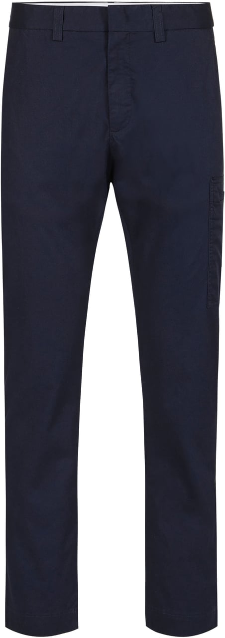 Iceberg Regular fit dark blue pants in stretch gabardine Blauw