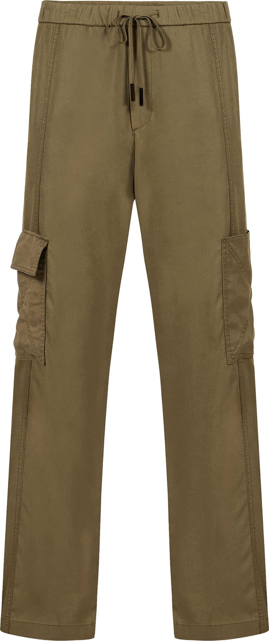 Iceberg Khaki cargo fit pants in technical fabric Groen