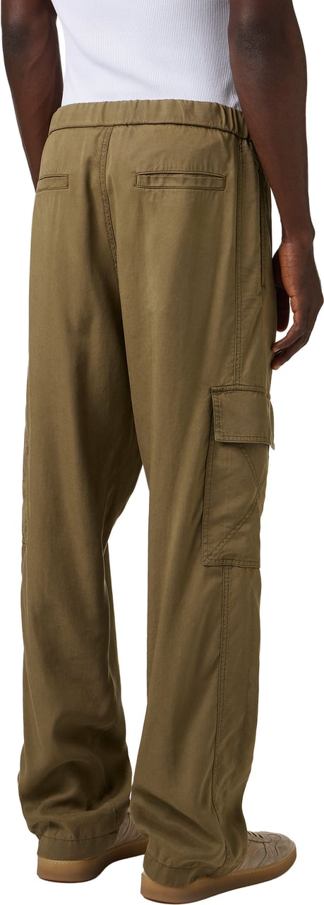 Iceberg Khaki cargo fit pants in technical fabric Groen