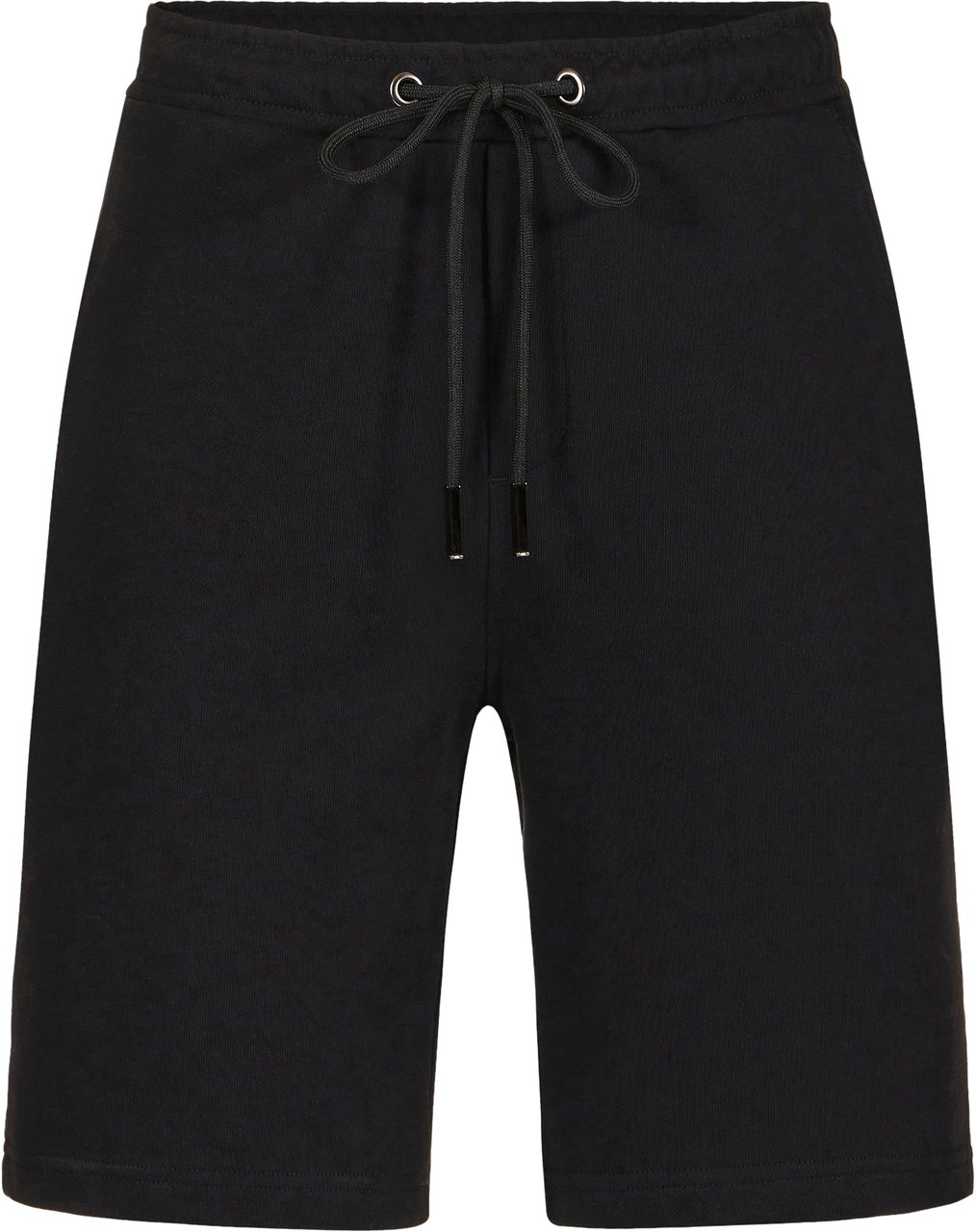 Iceberg Black slim fit cotton fleece Bermuda shorts Zwart