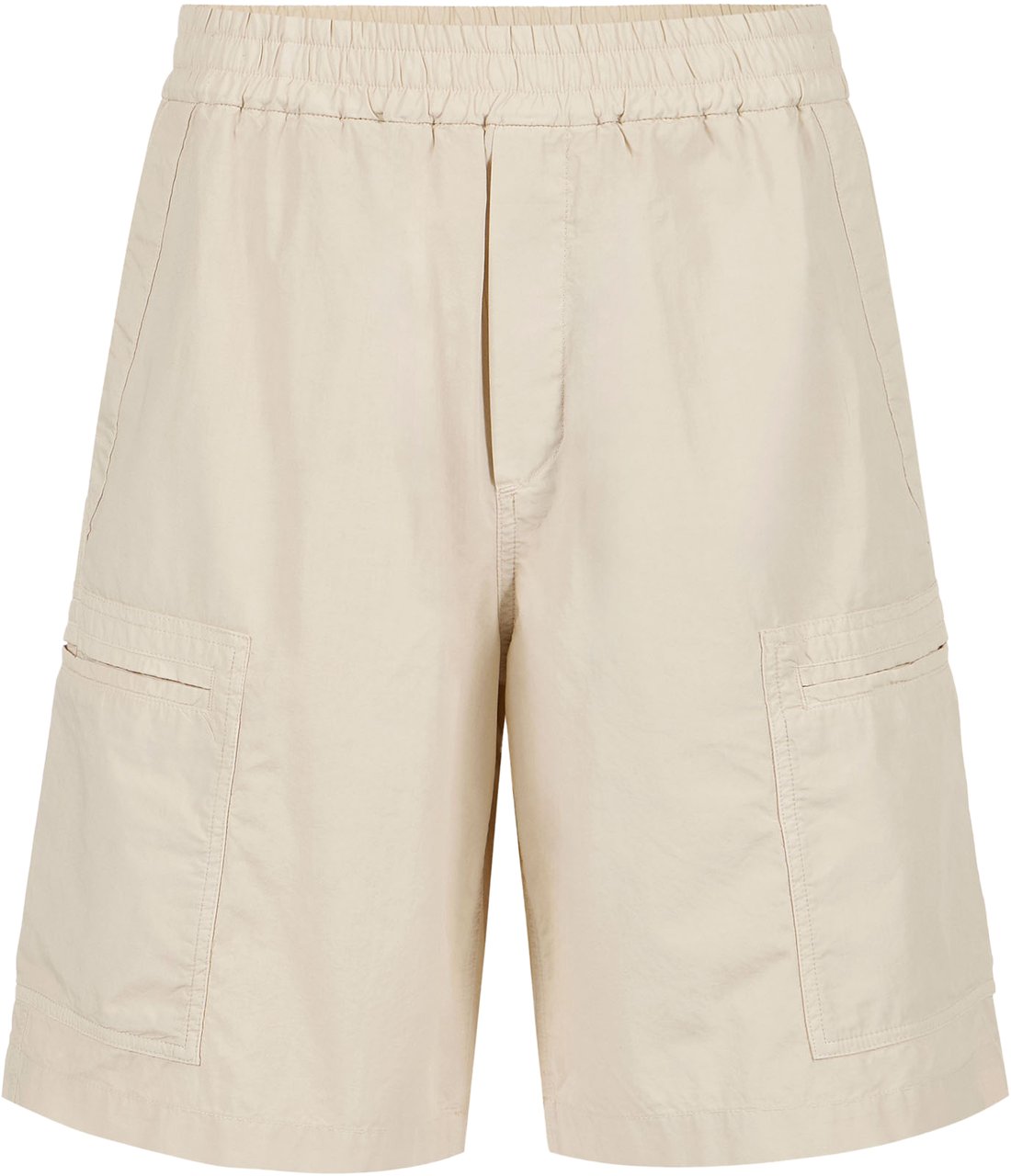 Iceberg Regular fit beige Bermuda shorts in garment-dyed parachute fabric Beige