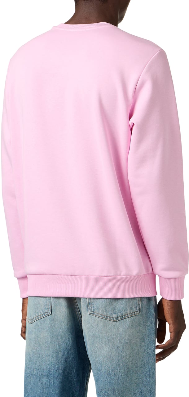 Iceberg Pink slim fit crew neck sweatshirt, made from a fleece fabric Roze