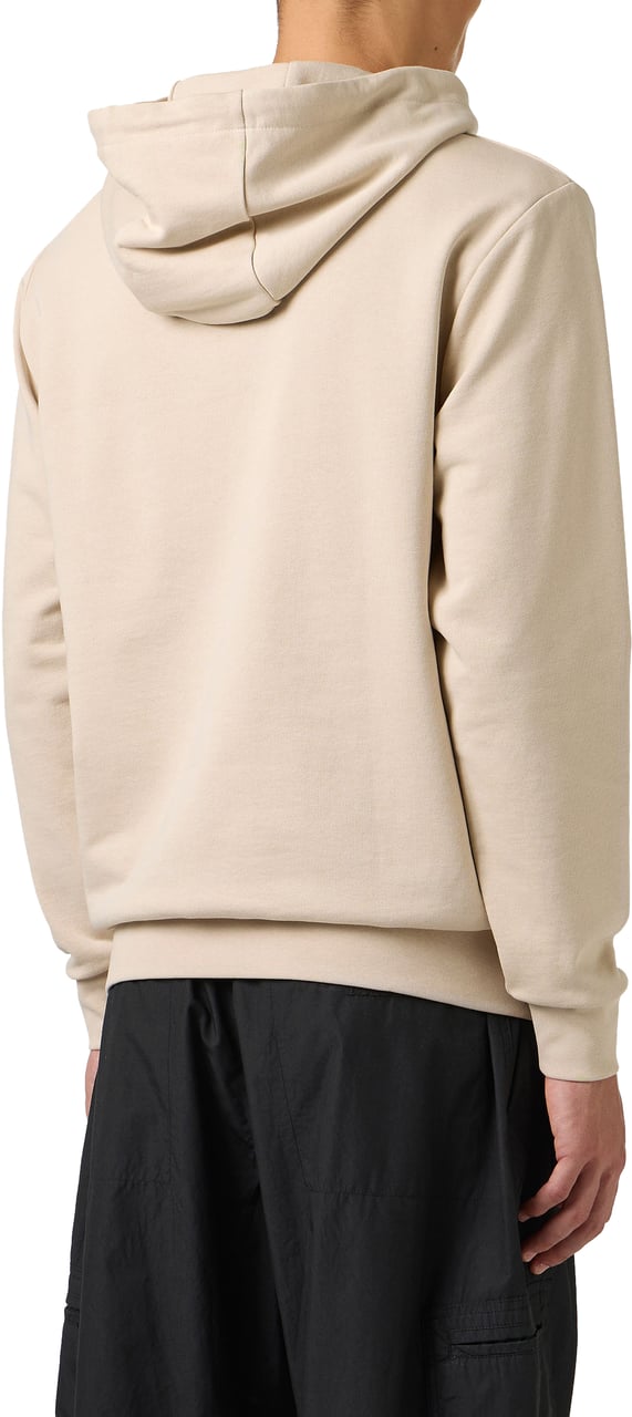 Iceberg Beige slim fit hoodie, crafted from cotton fleece Beige