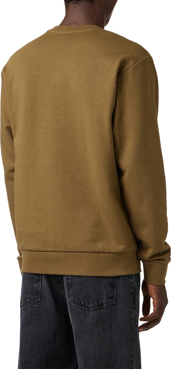 Iceberg Khaki regular fit crew neck sweatshirt crafted from cotton, adorned with the Dino print Groen