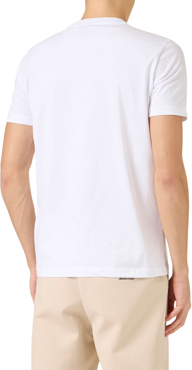 Iceberg Slim fit optic white cotton jersey T-shirt with logo print Wit