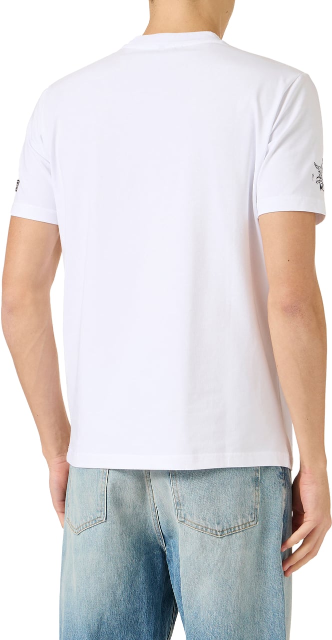 Iceberg Slim fit optic white cotton jersey T-shirt with Looney Tunes print Wit