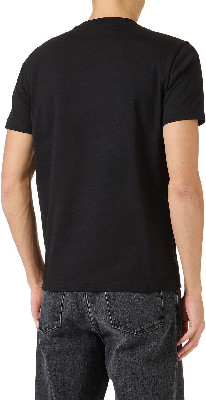 Iceberg Slim fit black cotton jersey T-shirt Zwart