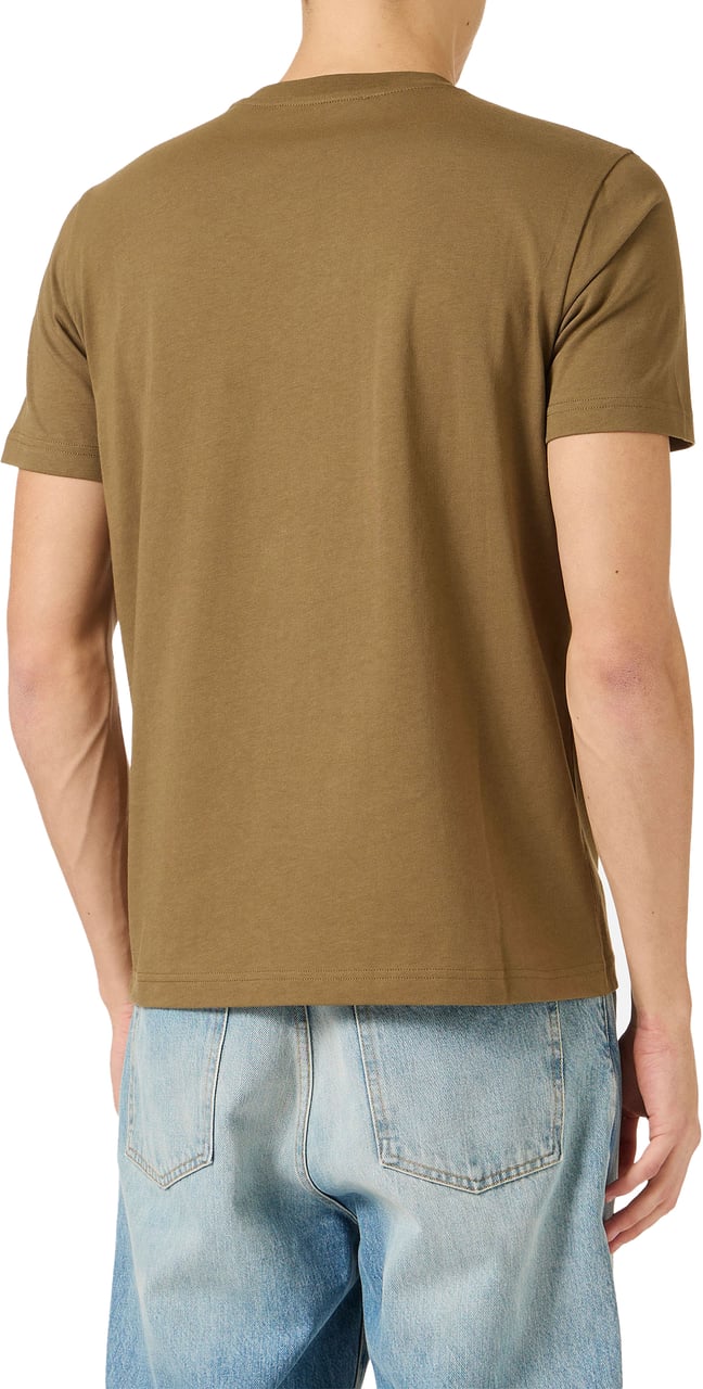 Iceberg Slim fit khaki cotton jersey T-shirt Groen