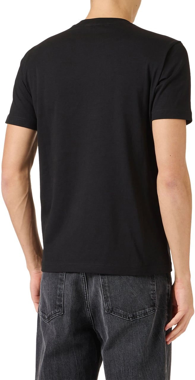 Iceberg Black oversized T-shirt in cotton jersey, featuring the Iceberg logo embroidery Zwart