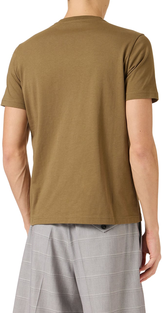 Iceberg Khaki oversized T-shirt in cotton jersey, featuring the Iceberg logo embroidery Groen