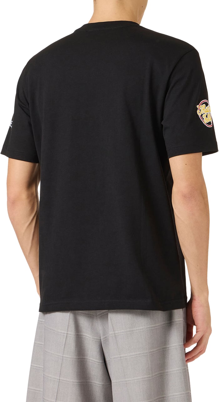 Iceberg Regular fit black cotton jersey T-shirt with Looney Tunes Zwart