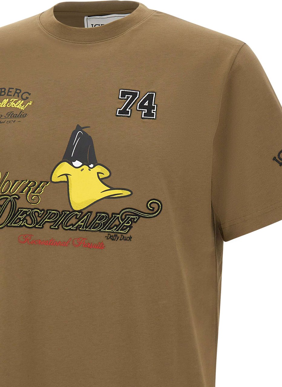 Iceberg T-Shirts And Polos Green Beige